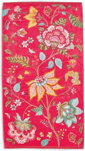 Bekijk leuke cadeautip : Pip Studio strandlaken Pip Flowers red